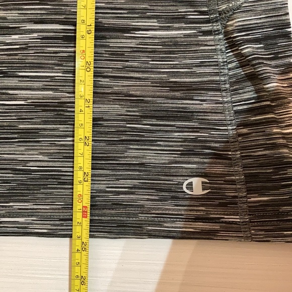 Champion Tee long sleeve striped black and gray Size Large - Picture 7 of 8